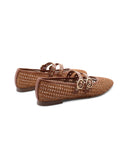 Ballerine mary jane intrecciate donna