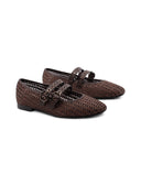 Ballerine mary jane intrecciate donna