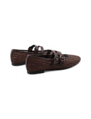 Ballerine mary jane intrecciate donna