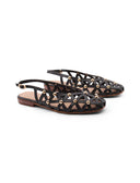 Ballerine slingback con borchie donna