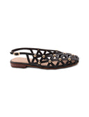 Ballerine slingback con borchie donna