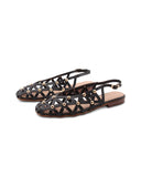 Ballerine slingback con borchie donna