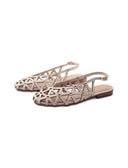Ballerine slingback con borchie donna