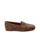 Mocassino leopardato in suede da donna