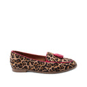 Mocassino animalier con nappine donna