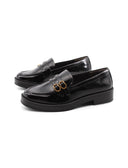 Mocassino vegan lucido con fibbie donna