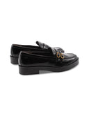 Mocassino vegan lucido con fibbie donna