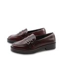 Mocassino vegan lucido con fibbie donna