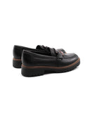 Mocassino in pelle con fibbia da donna