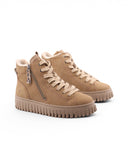Scarponcino platform in pelle da donna