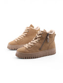 Scarponcino platform in pelle da donna