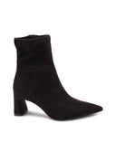 Stivaletto vegan nero a punta da donna