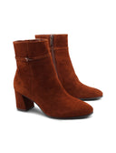 Tronchetto in pelle scamosciata donna