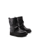 Stivaletto biker con risvolto da donna