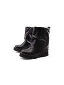 Stivaletto biker con risvolto da donna
