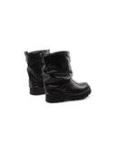 Stivaletto biker con risvolto da donna