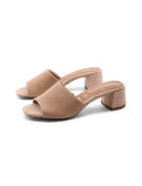 Mules scamosciata da donna