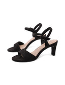 Sandalo vegan da donna con tacco