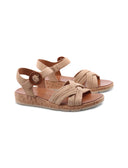 Sandalo da donna in pelle scamosciata