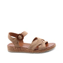 Sandalo da donna in pelle scamosciata