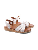 Sandalo da donna in pelle scamosciata