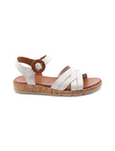Sandalo da donna in pelle scamosciata