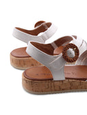 Sandalo da donna in pelle scamosciata