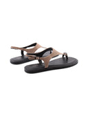 Sandalo infradito in pelle da donna