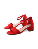 Sandalo ankle strap vegan da donna