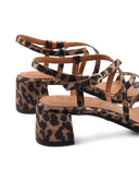 Sandalo vegan donna con tacco a blocco