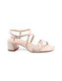 Sandalo vegan donna con tacco a blocco