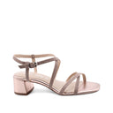 Sandalo vegan donna con tacco a blocco