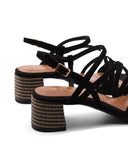 Sandalo con tacco a blocco da donna