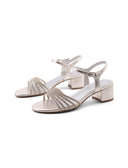 Sandalo gioiello vegan con strass donna