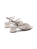 Sandalo gioiello vegan con strass donna