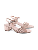 Sandalo gioiello vegan con strass donna