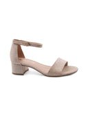 Sandalo glitter ankle strap vegan donna