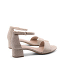 Sandalo glitter ankle strap vegan donna