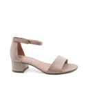 Sandalo glitter ankle strap vegan donna