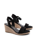 Sandalo con zeppa in corda da donna