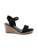 Sandalo con zeppa in corda da donna