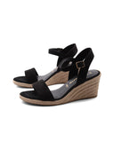 Sandalo con zeppa in corda da donna