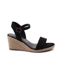 Sandalo con zeppa in corda da donna