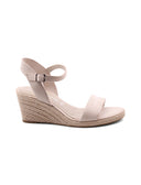 Sandalo con zeppa in corda da donna