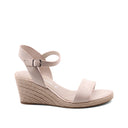 Sandalo con zeppa in corda da donna