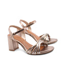 Sandalo metallizzato da donna