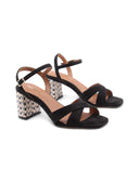 Sandalo tacco vegan elegante da donna