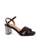 Sandalo tacco vegan elegante da donna