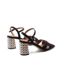 Sandalo tacco vegan elegante da donna