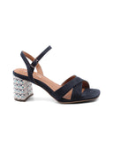 Sandalo tacco vegan elegante da donna